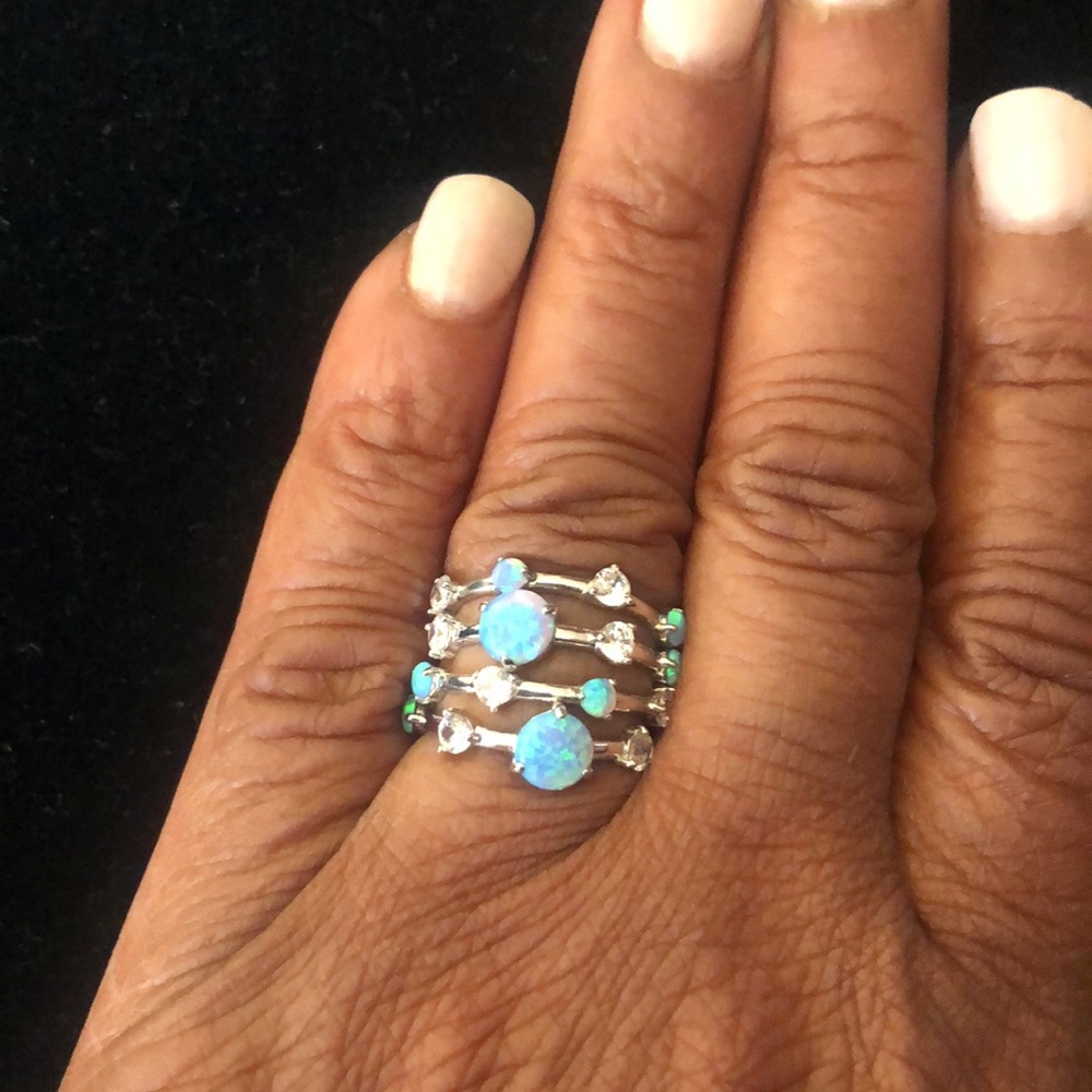 Sterling Silver Stack Rings - Picture 2 of 4